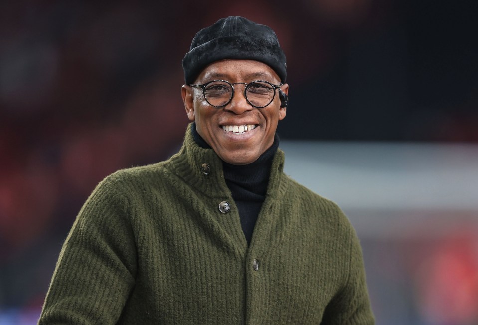 Ian Wright at Wembley Stadium.