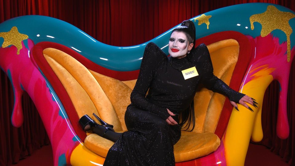 Danny Beard in the Celebrity Big Brother diary room.