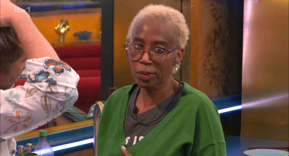 Trisha Goddard speaking on Celebrity Big Brother.