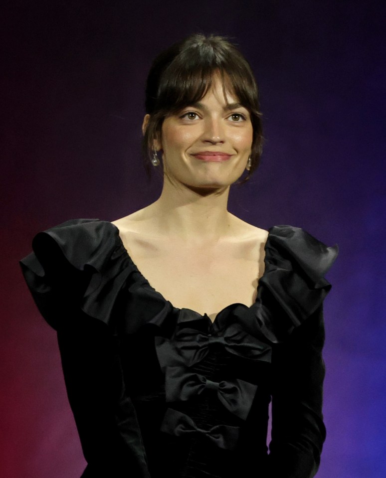 Emma Mackey promoting a film at CinemaCon.