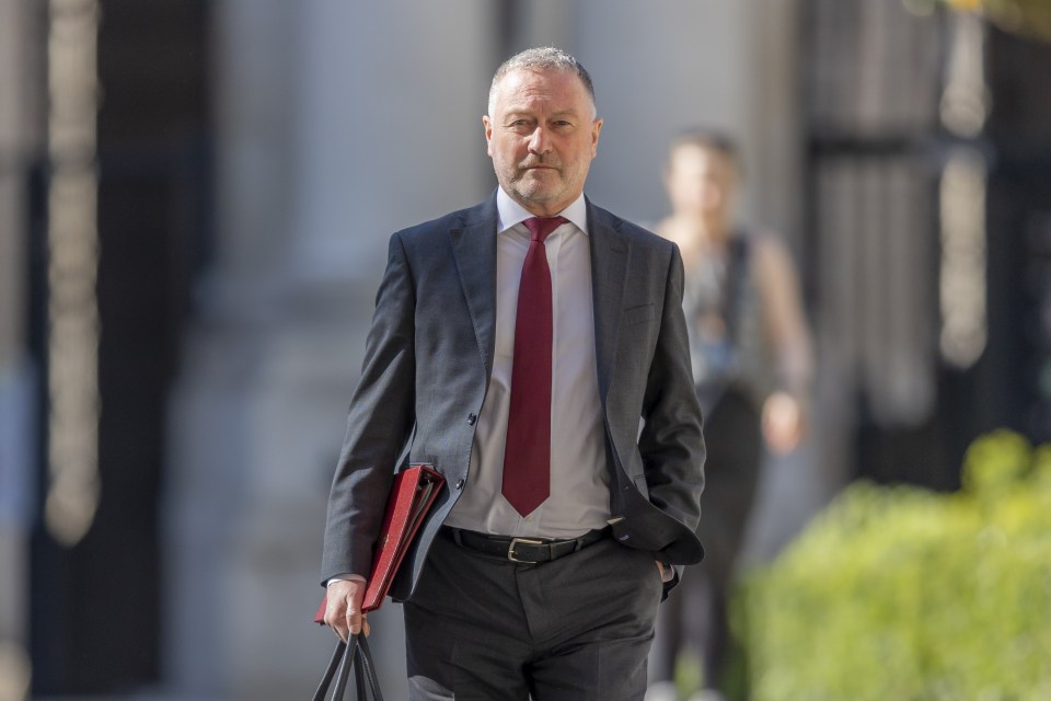 Environment Secretary Steve Reed arriving at Downing Street.