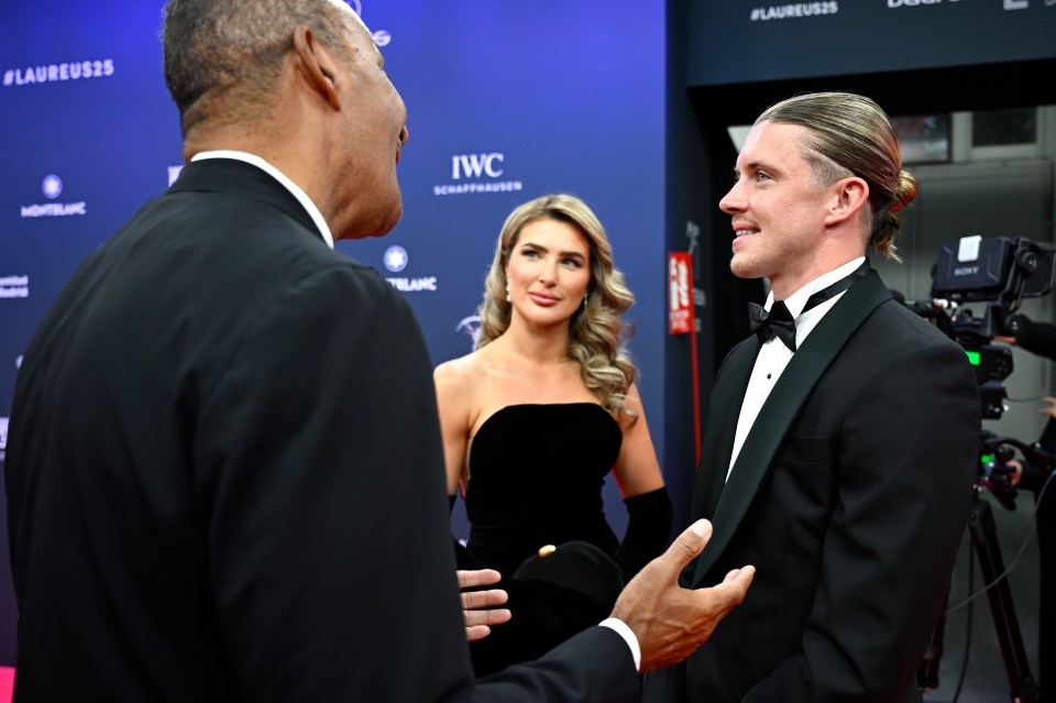 Aine May Kennedy and Conor Gallagher at the Laureus World Sports Awards.