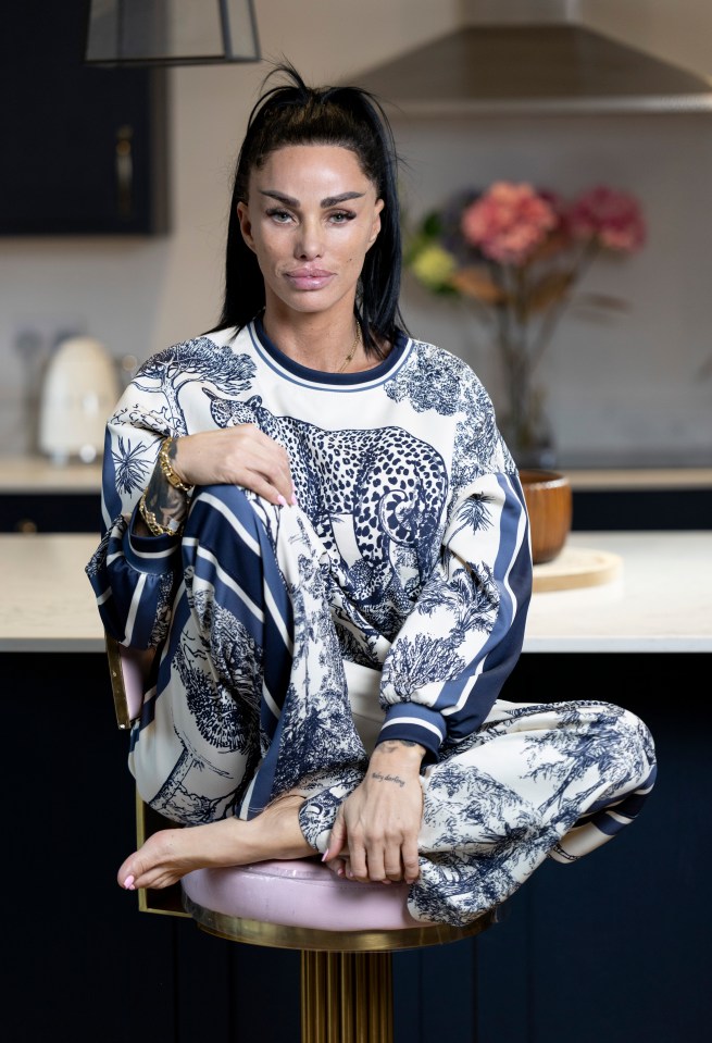 Katie Price in an exclusive interview at her new home.