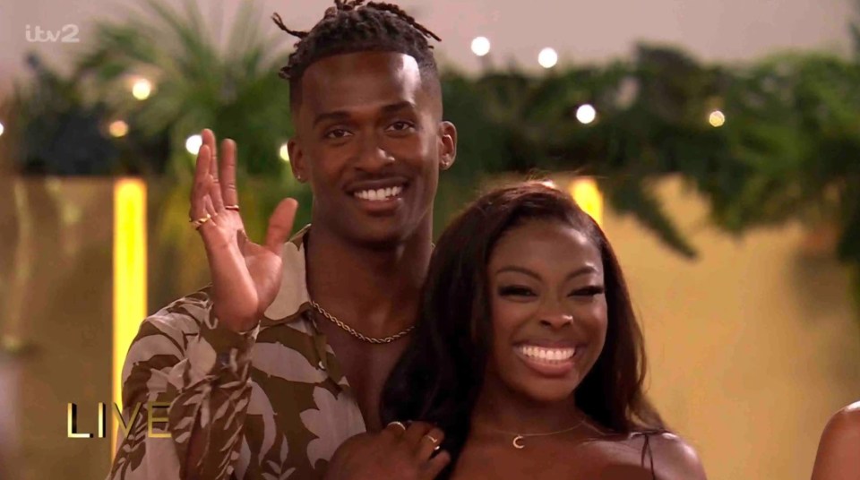 Catherine Agbaje and Omar Nyame on Love Island All Stars.