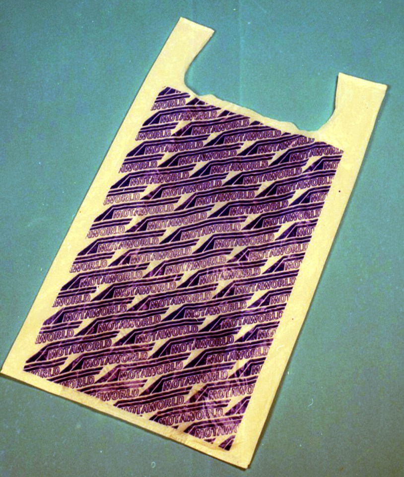 A Motaworld carrier bag.