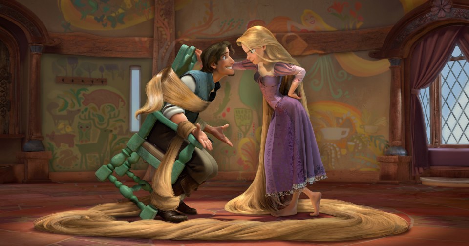 Flynn and Rapunzel from Tangled.