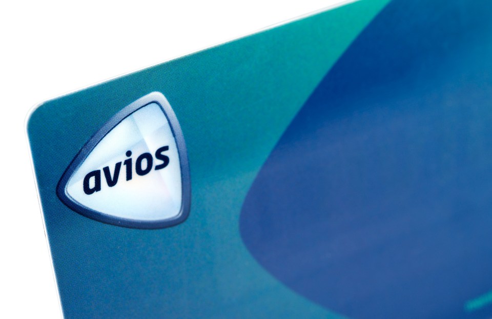 British Airways Avios frequent flyer card.