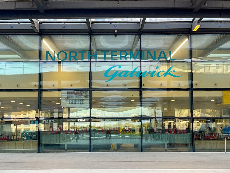 Gatwick Airport North Terminal exterior.