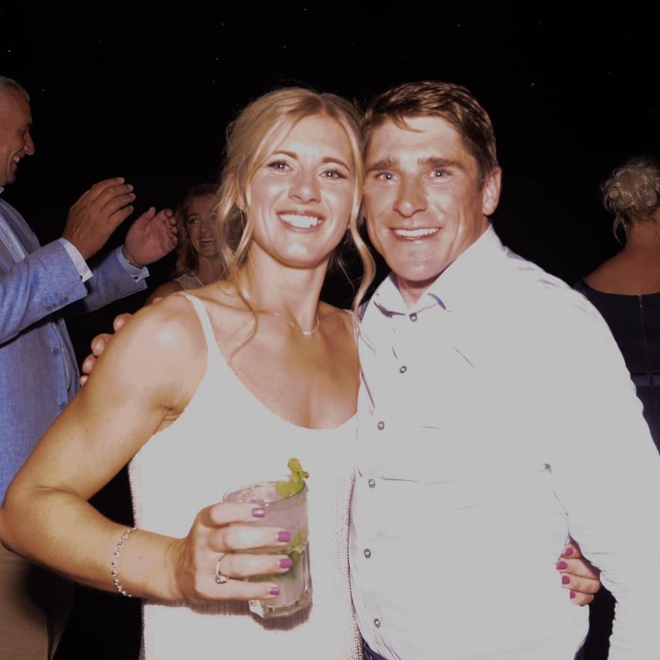 Harry Skelton and Bridget Andrews at an event.