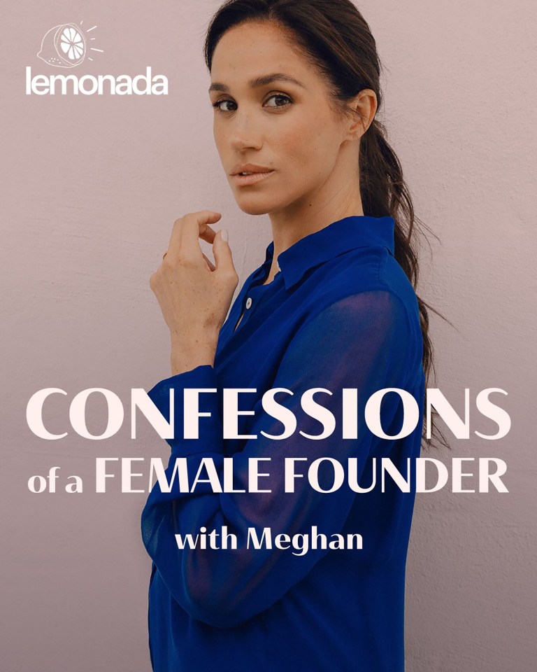 Podcast artwork: Meghan Markle's "Confessions of a Female Founder" podcast.