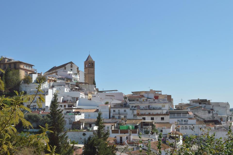 View of Santa Maria Church in Velez Malaga, Spain.