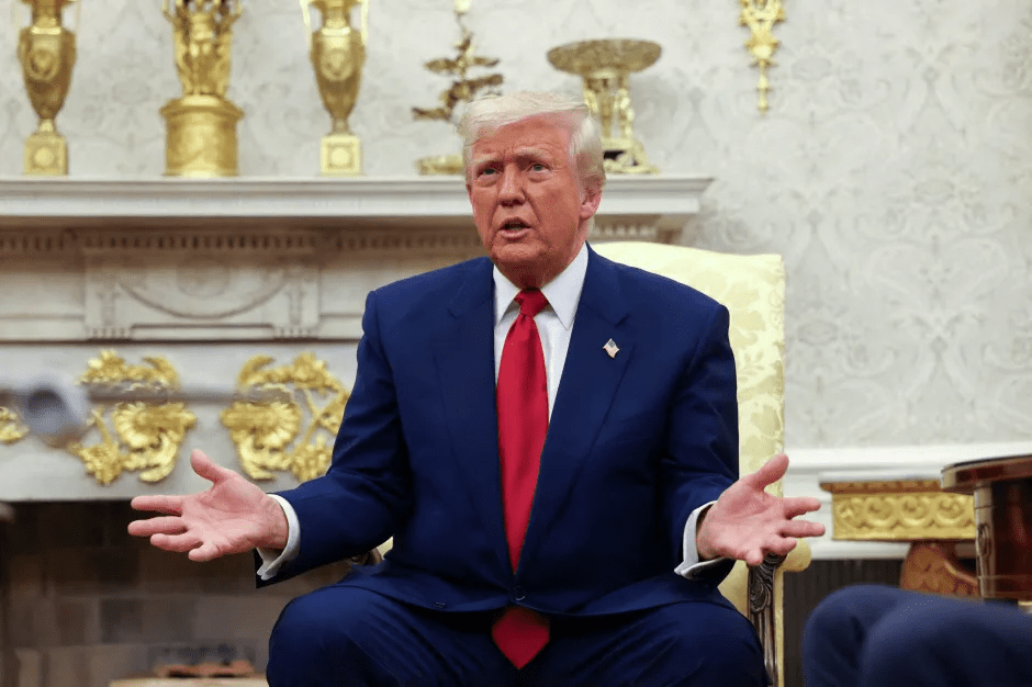 Donald Trump speaking.
