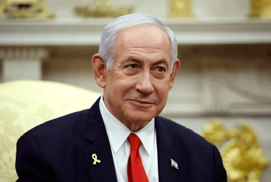 Benjamin Netanyahu in a suit.