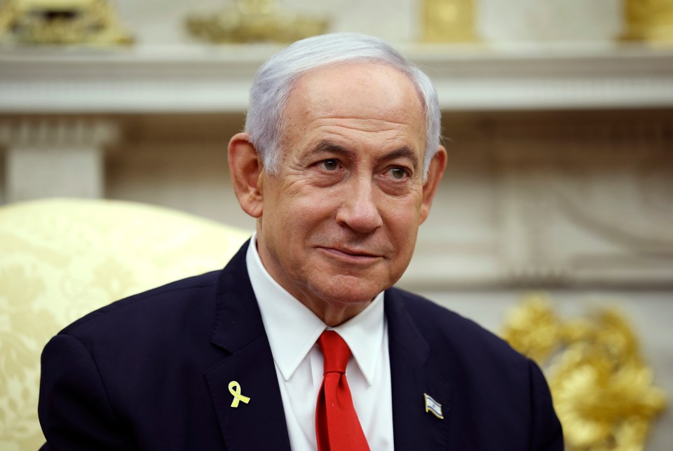 Benjamin Netanyahu in a suit and tie.