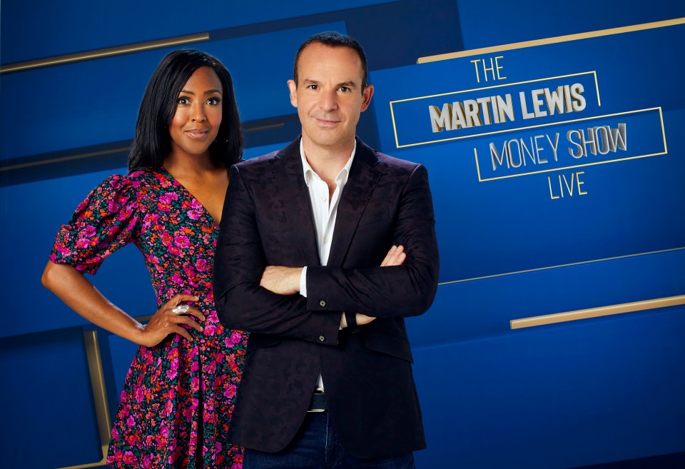 Angelica Bell and Martin Lewis on The Martin Lewis Money Show Live.