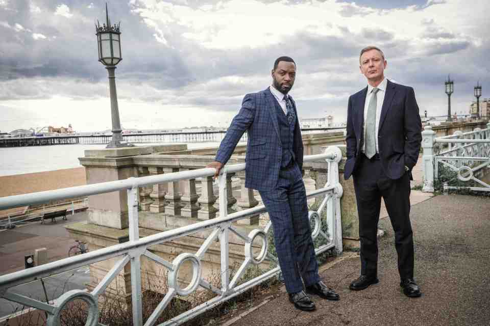 Promotional photo of Richie Campbell and John Simm for ITV's Grace.