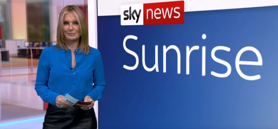 Jacquie Beltrao presenting Sky News Sunrise.