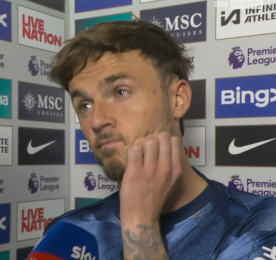 James Maddison in a Sky Sports interview.