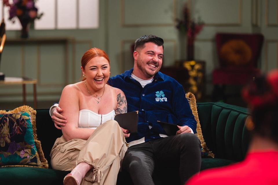 Luke Worley and his partner on Married at First Sight.