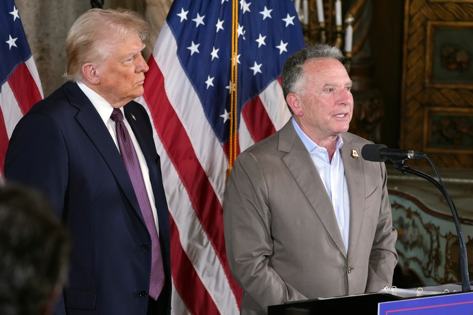 Donald Trump and Steve Witkoff at a news conference.