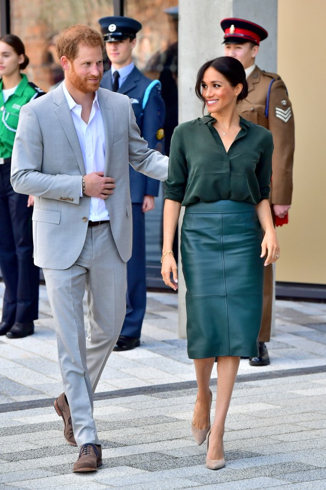 Prince Harry and Meghan Markle at the University of Chichester.