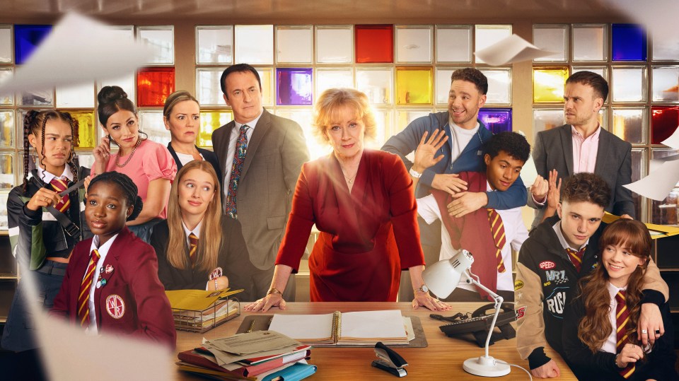 Key art for Waterloo Road Series 15, featuring the cast.