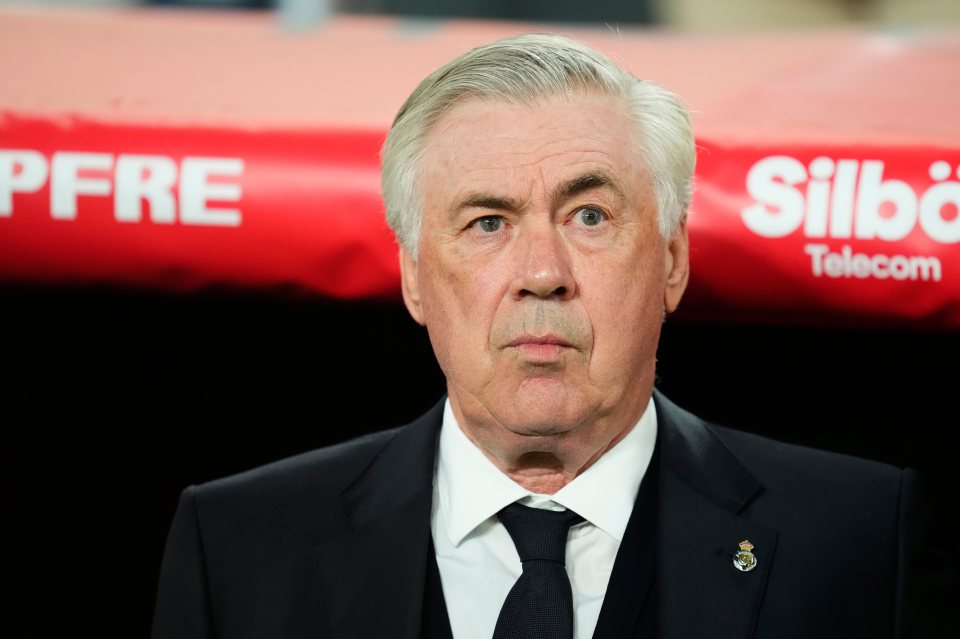 Carlo Ancelotti, Real Madrid's head coach.