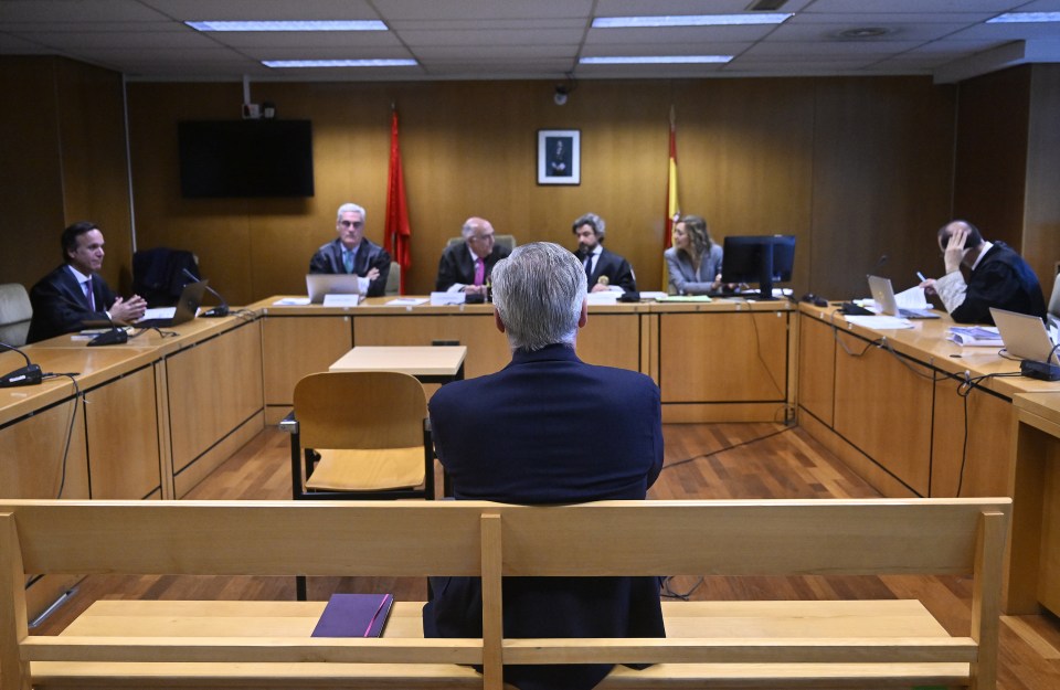 Carlo Ancelotti at his tax evasion trial.