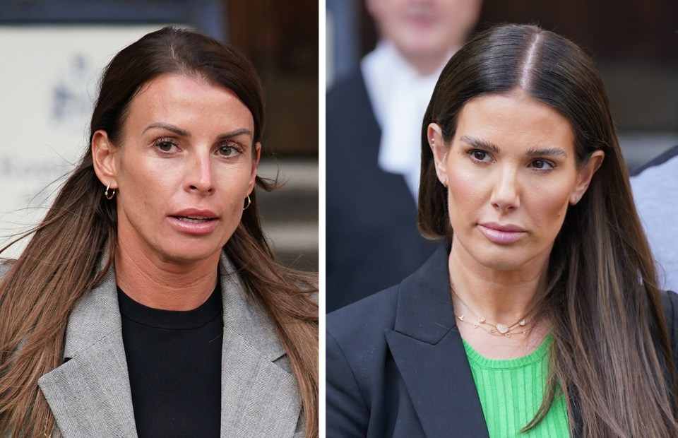 Photos of Coleen Rooney and Rebekah Vardy.