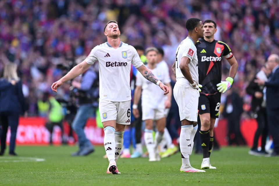 Ross Barkley of Aston Villa looking dejected after a match.