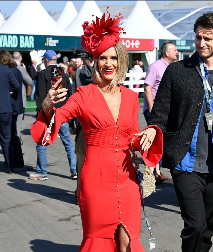 Sarah Jayne Dunn at the Aintree Grand National Festival.