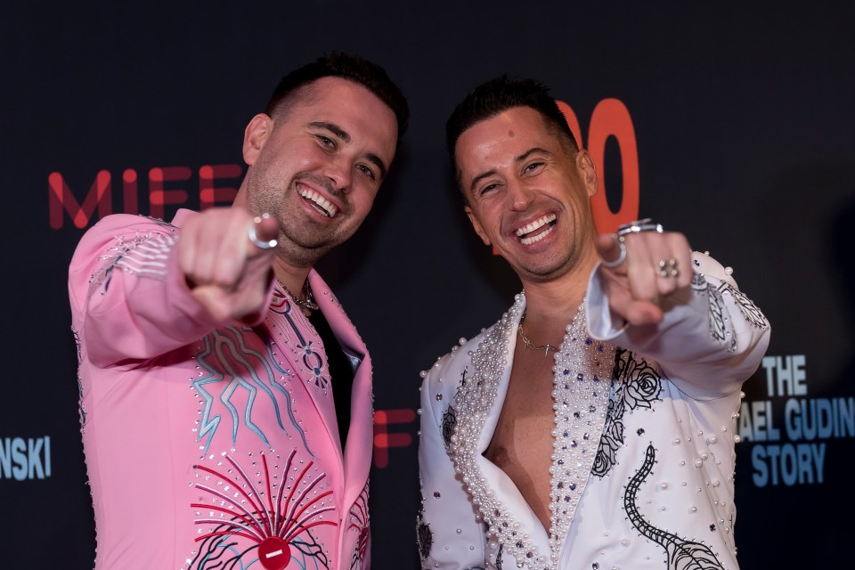 Scott and Luke O'Halloran at the world premiere of "Ego: The Michael Gudinski Story."