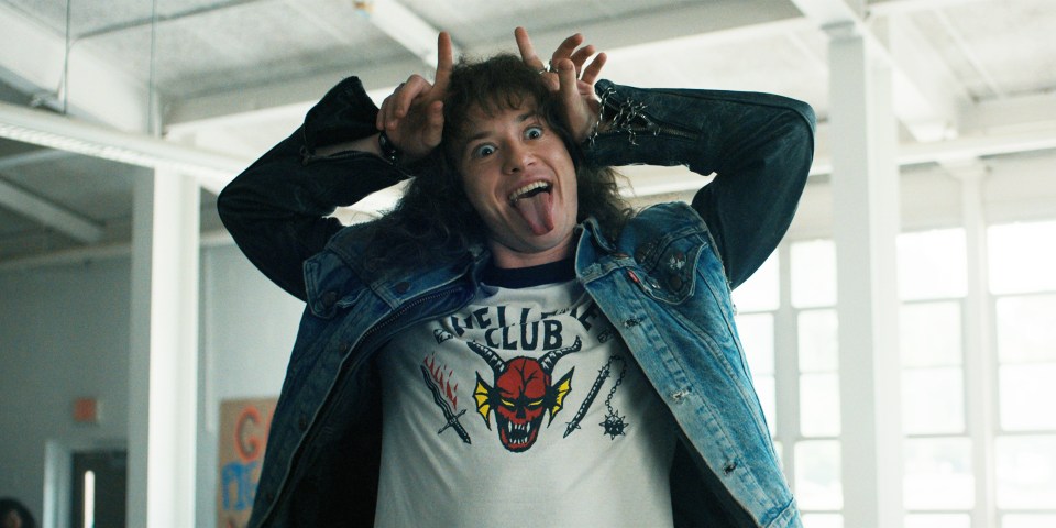 Joseph Quinn as Eddie Munson in Stranger Things.