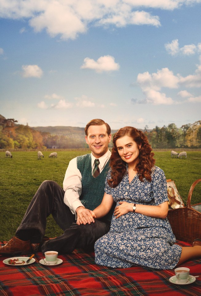 Promotional image of Nicholas Ralph and Rachel Shenton from *All Creatures Great and Small*.