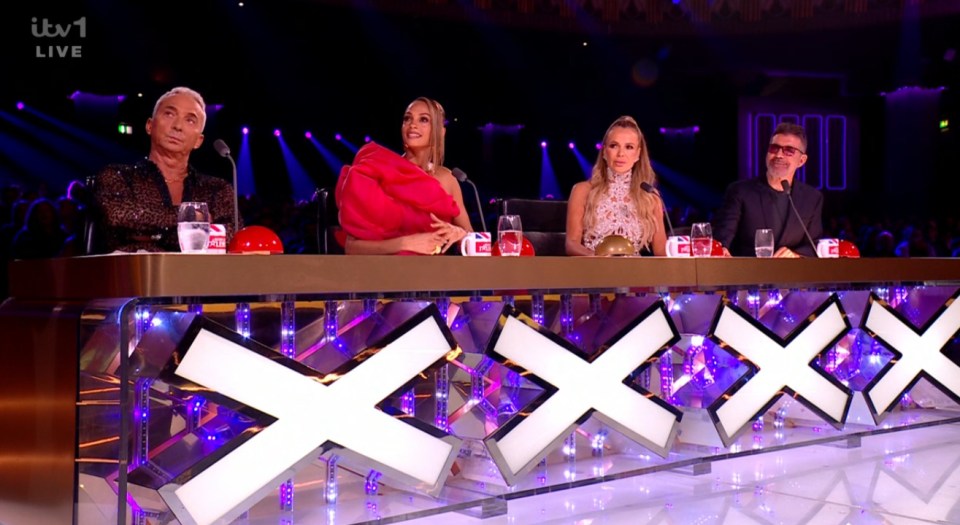 The Britain's Got Talent judging panel.