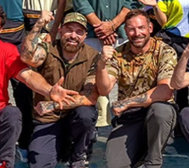 Two men with tattoos, disqualified from The Amazing Race Australia.