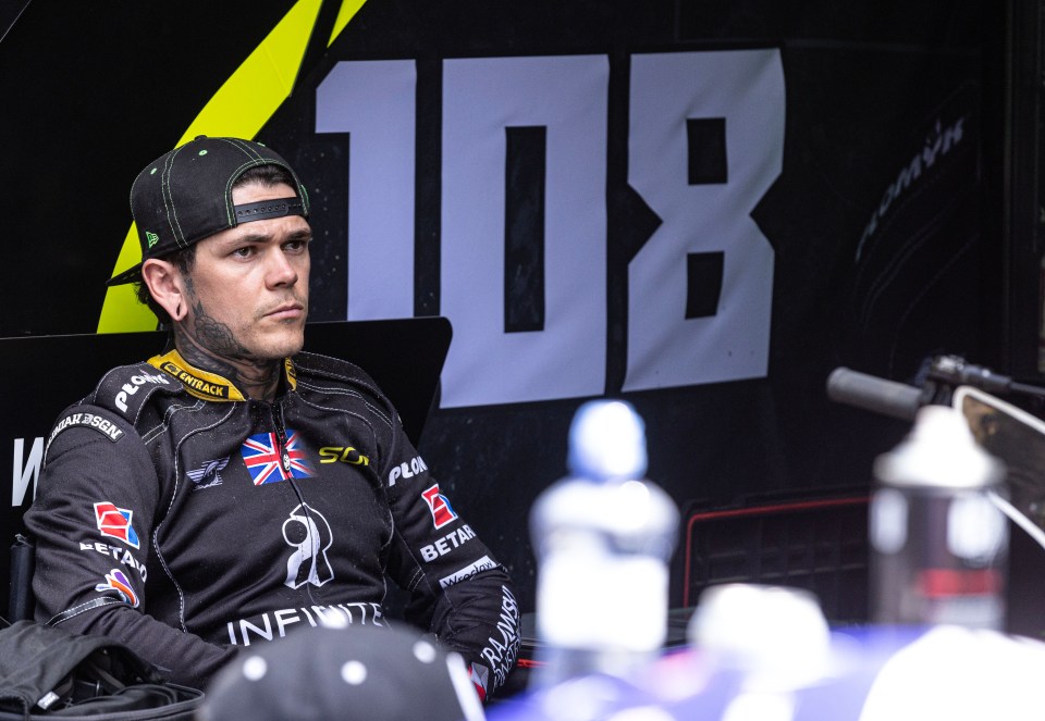 Tai Woffinden in racing gear.