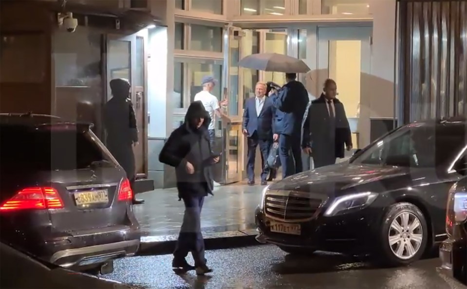 Steve Witkoff leaving Moscow.