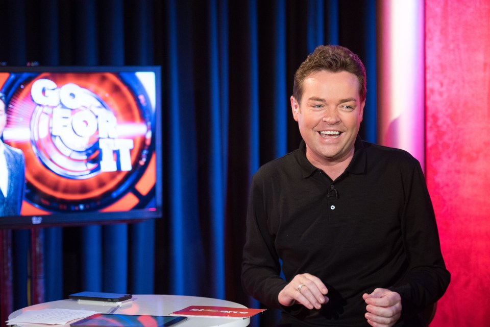 Stephen Mulhern on a Facebook Live show promoting his TV show, "Go For It".