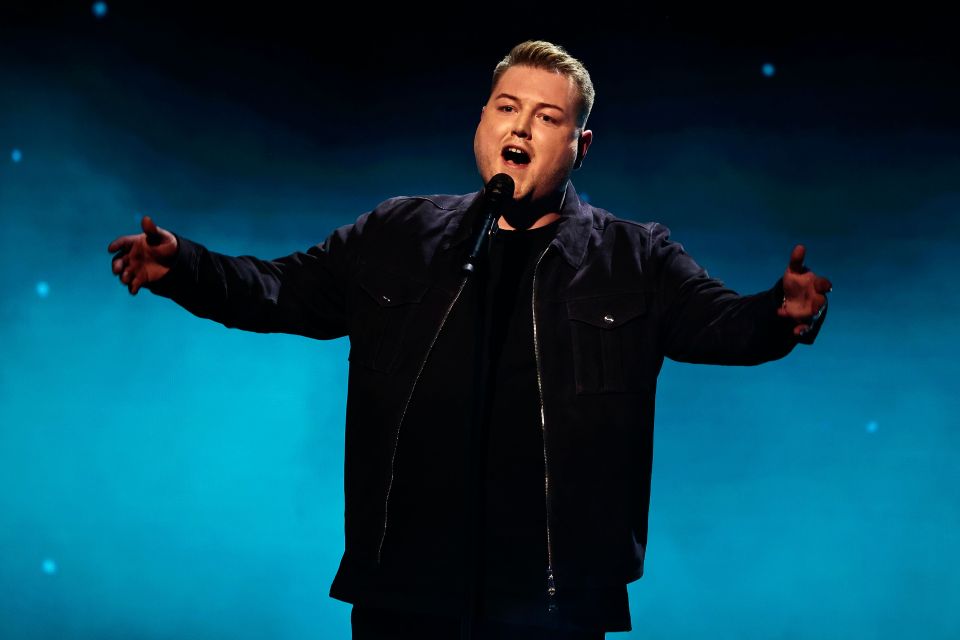 Vinnie McKee performing on Britain's Got Talent.