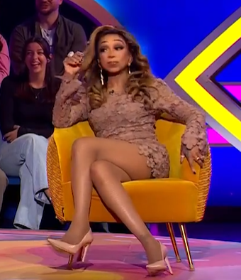 Tiffany Pollard on a talk show.