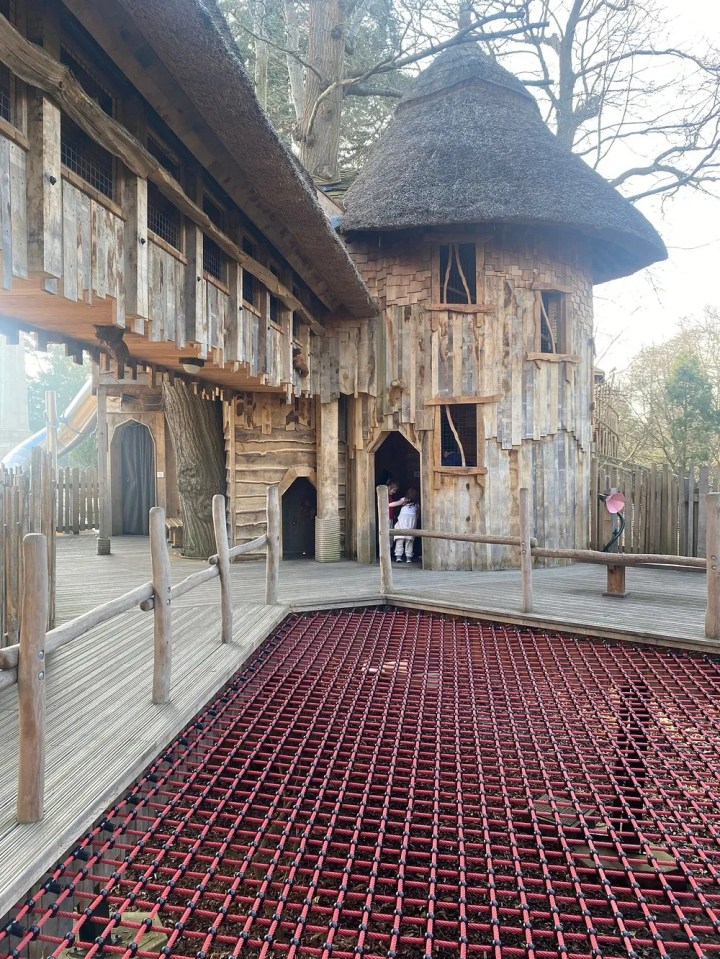 New children's adventure playground under construction.