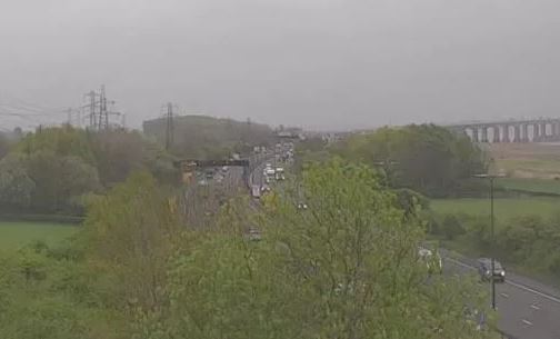 M48 Severn Bridge closed due to flooding.
