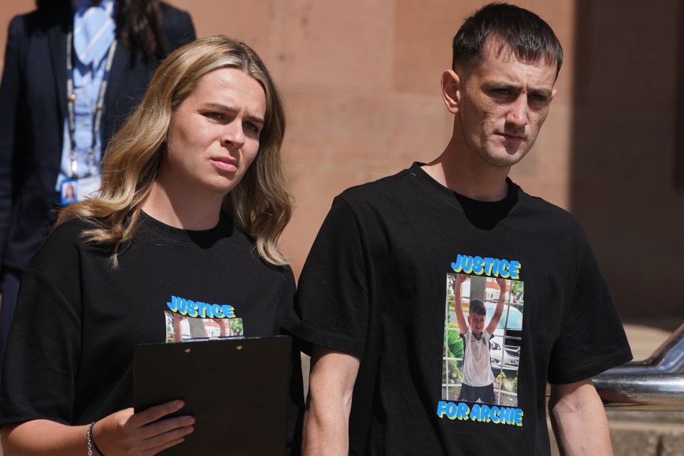 Parents of Archie York, who died in a house explosion, speak to media after manslaughter conviction.