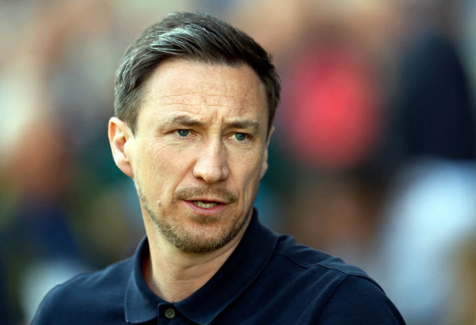 Head and shoulders portrait of Notts County manager Stuart Maynard.