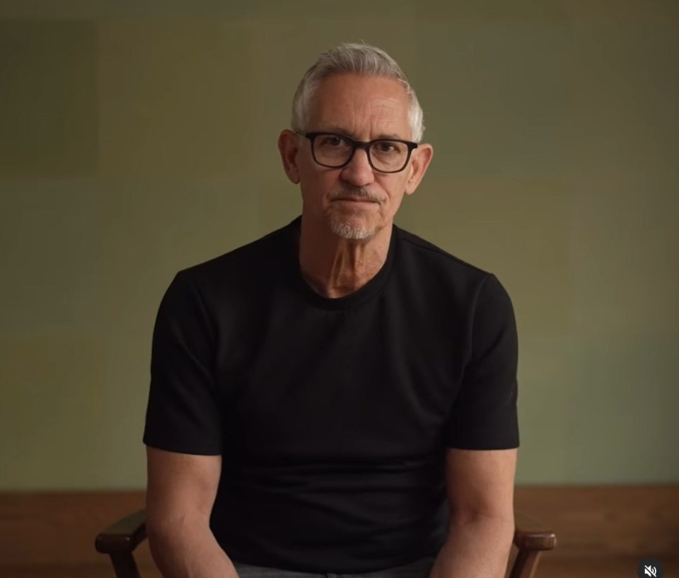 Gary Lineker announcing his departure from the BBC.