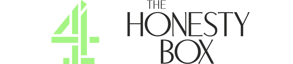 Illustration of the Channel 4 logo and the words "The Honesty Box".