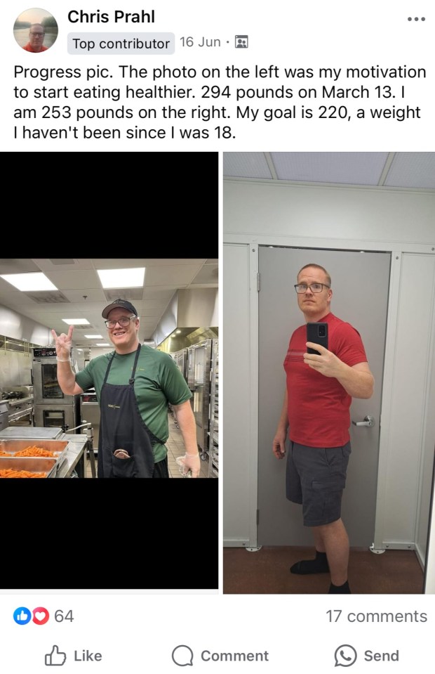 Before and after weight loss photos. Simple App