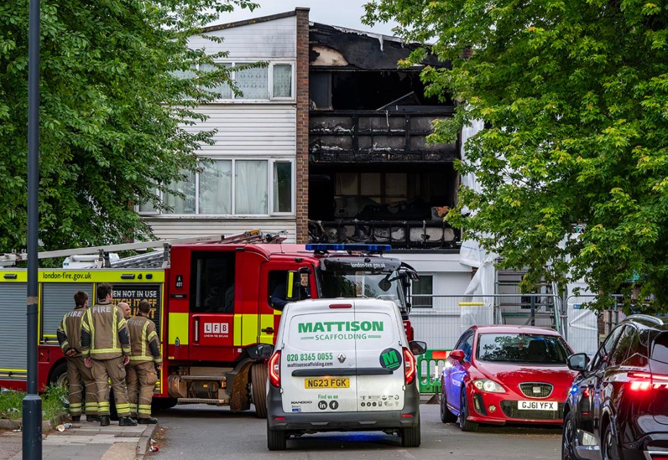 GV of an address in Tillett Close, Stonebridge Park, Brent, the scene of a house fire earlier in the day in which four people died. picture David Dyson