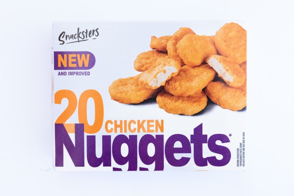 The best Iceland dupes with Lynsey Hope, photographed by Oliver Dixon for Sun Features - 09 May 2025.Photo shows Chicken Nuggets